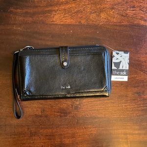 Black Leather Wallet/Purse